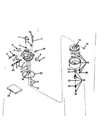 Carburetor no. 631063a