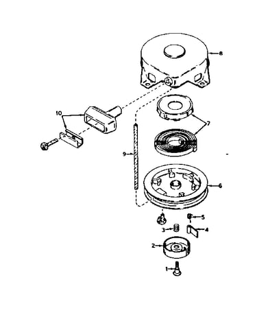 Rewind starter no. 590420