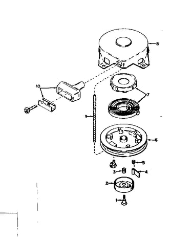 Rewind starter no. 590420