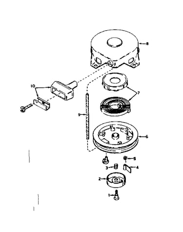 Rewind starter no. 590420