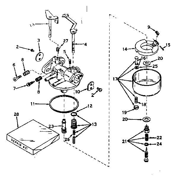 Carburetor no. 631157