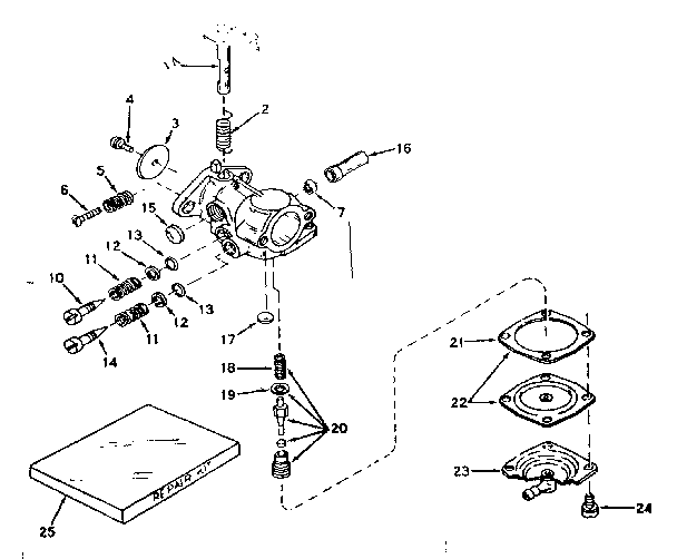 CARBURETOR NO. 631245