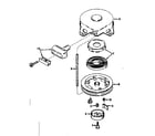 Craftsman 53685665 rewind starter no. 590420 diagram