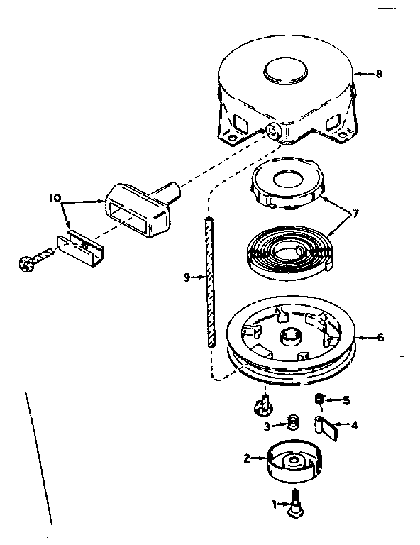 Rewind starter no. 590420