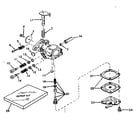 Craftsman 53681960 carburetor no. 631245 diagram