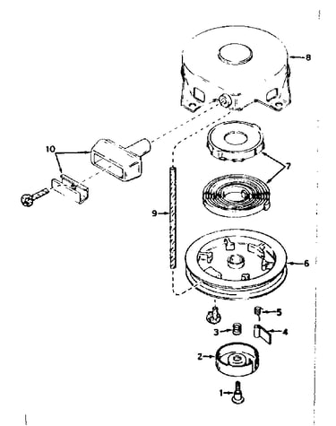 Rewind starter no. 590420