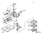 Craftsman 53681987 carburetor no. 631245 diagram