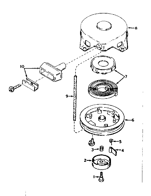 Rewind starter no. 590420