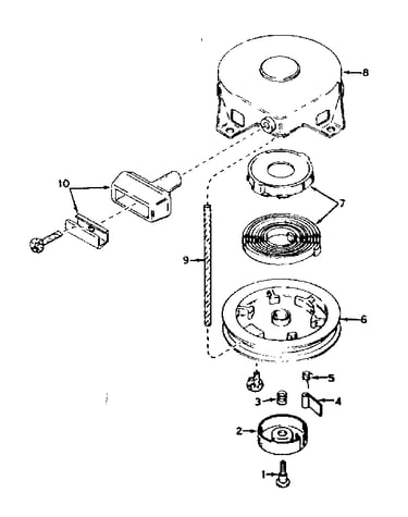 Rewind starter no. 590420