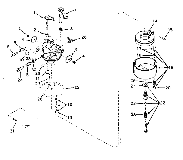 CARBURETOR NO. 630958B
