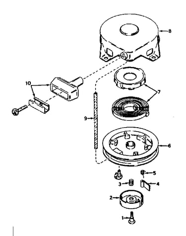 Rewind starter no. 590420