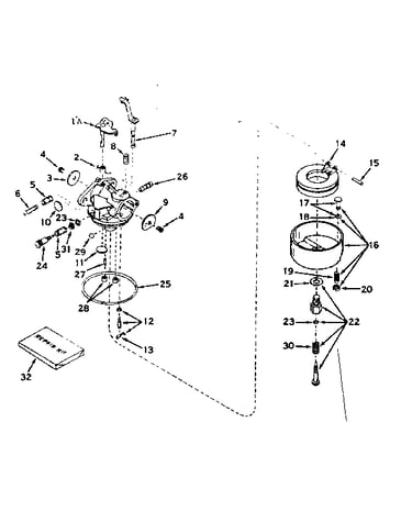 Carburetor no. 631067a