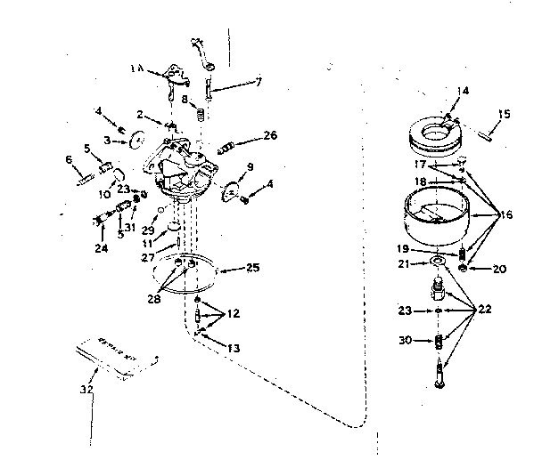 CARBURETOR NO. 631067A
