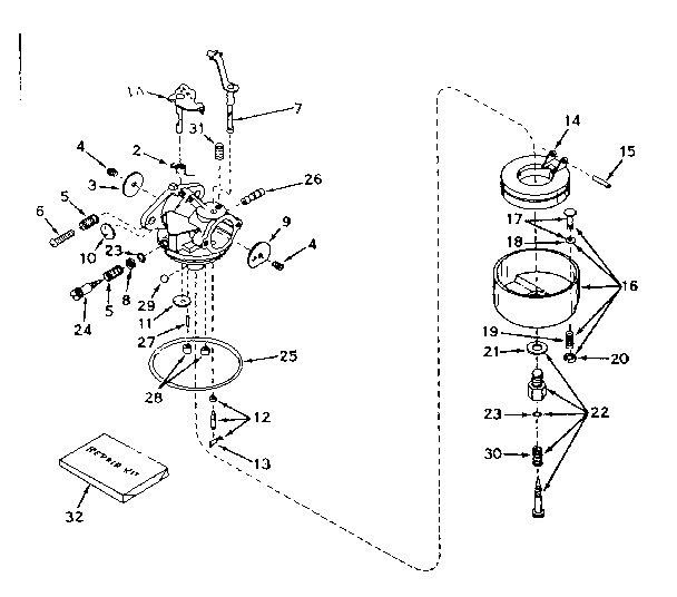 CARBURETOR NO. 631067A