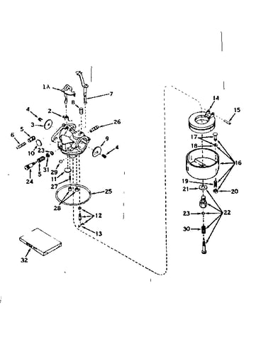 Carburetor no. 631063a