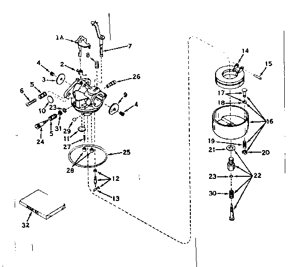 Carburetor no. 631063a