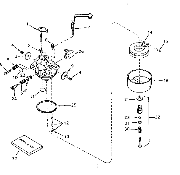 Carburetor no. 631923