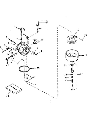 Carburetor no. 631923
