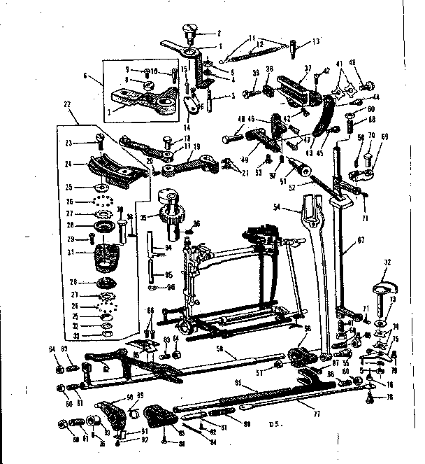 Zigzag guide assembly