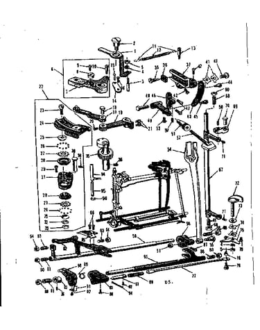 Zigzag guide assembly