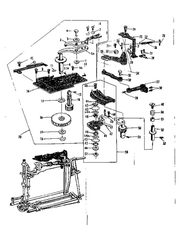 Geared cam assembly