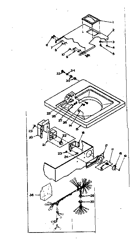 TOP AND CONTROL ASSEMBLY