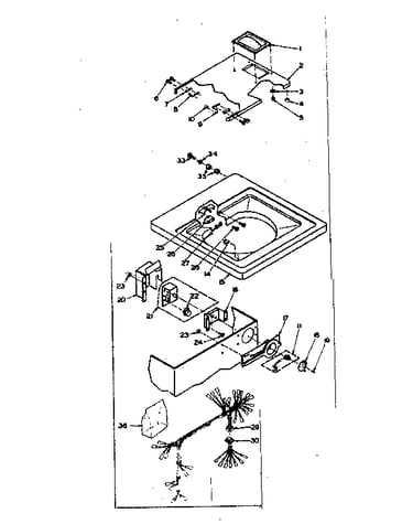 Top and control assembly