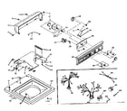 Kenmore 1106605401 top and console assembly diagram