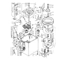 Kenmore 1106605550 machine sub-assembly diagram