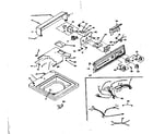 Kenmore 1106605700 top and console assembly diagram