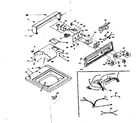 Kenmore 1106605702 top and console assembly diagram