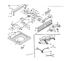Kenmore 1106605703 top and console assembly diagram