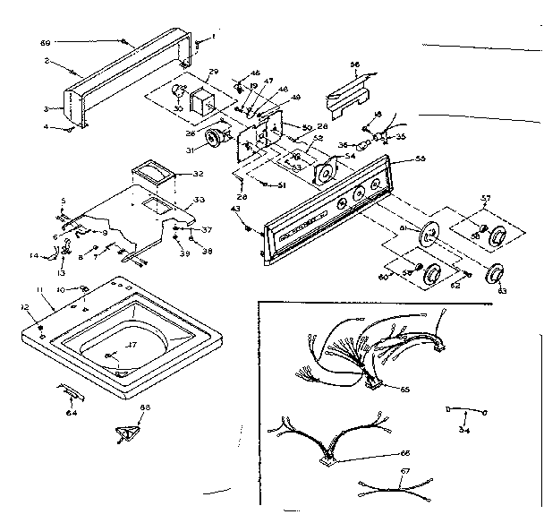 Top and console assembly
