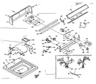 Kenmore 1106604850 top and console assembly diagram