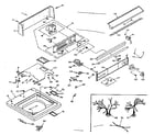 Kenmore 1106604951 top and console assembly diagram