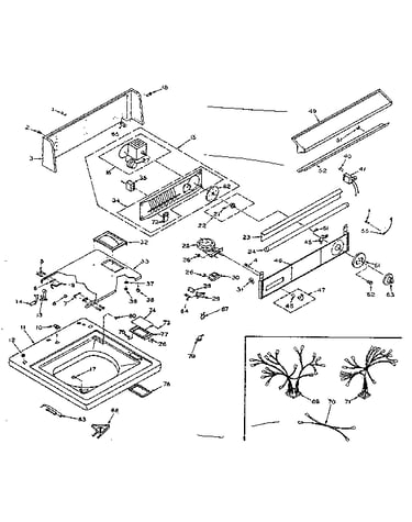 Top and console assembly