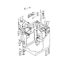 Kenmore 1106604971 cabinet parts diagram