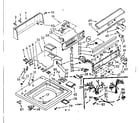 Kenmore 1106604921 top and console assembly diagram