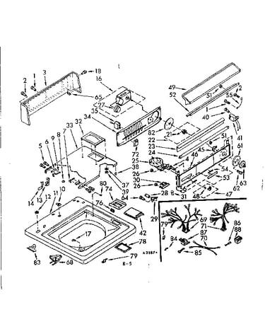 Top and console assembly