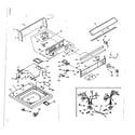 Kenmore 1106605952 top and console assembly diagram
