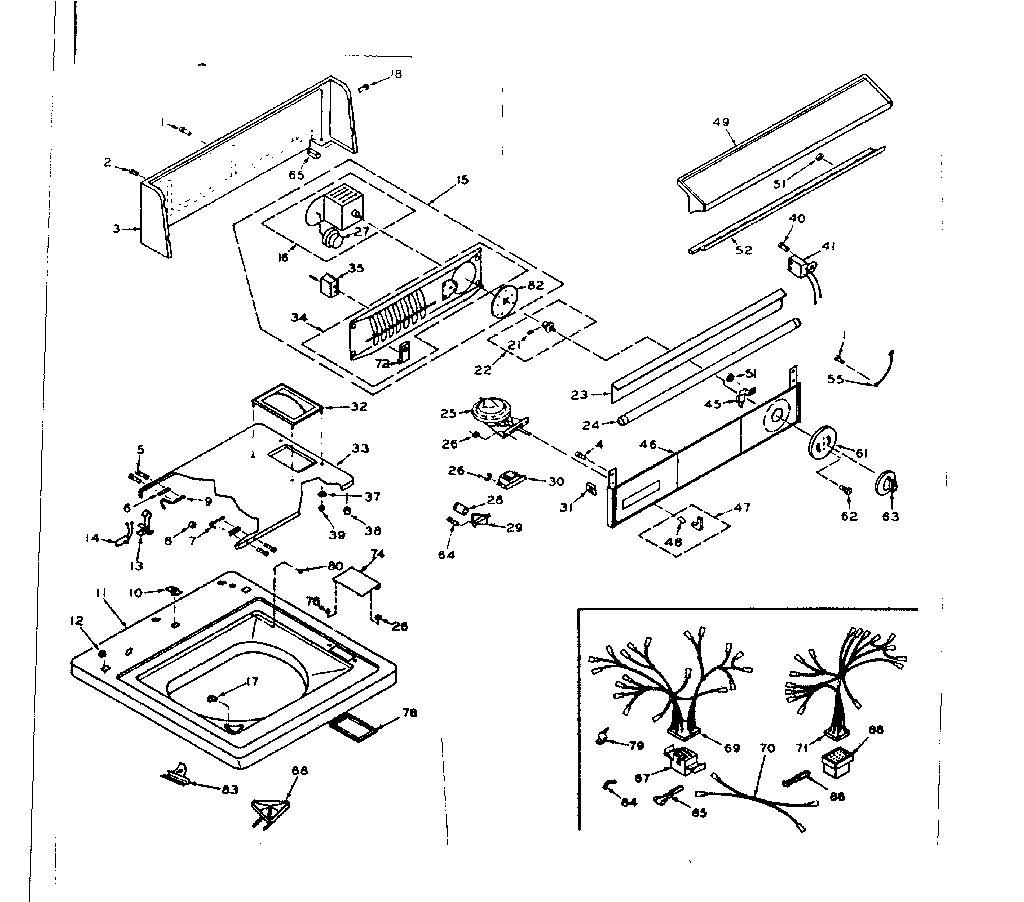 Top and console assembly