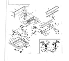 Kenmore 1106604903 top and console assembly diagram