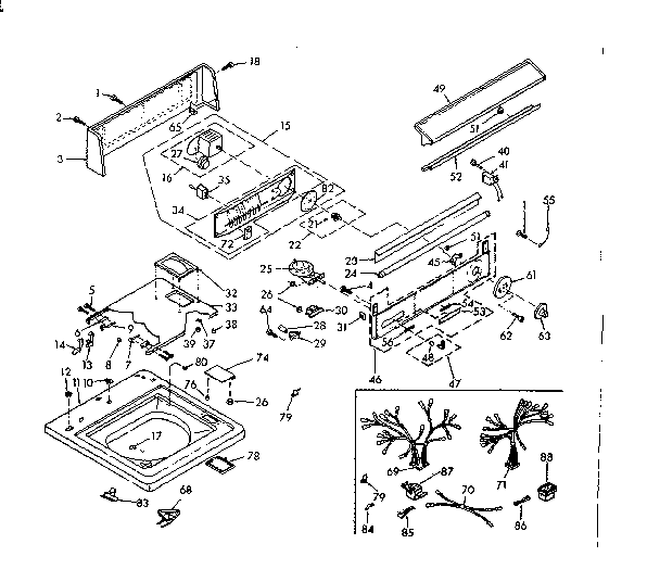 Top and console assembly