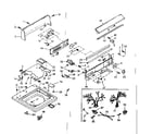 Kenmore 1106605912 top and console assembly diagram