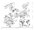 Kenmore 1106604964 top and console assembly diagram