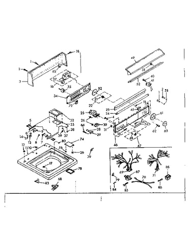Top and console assembly