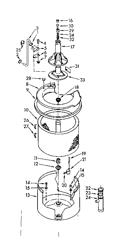 TUB AND BASKET ASSEMBLY