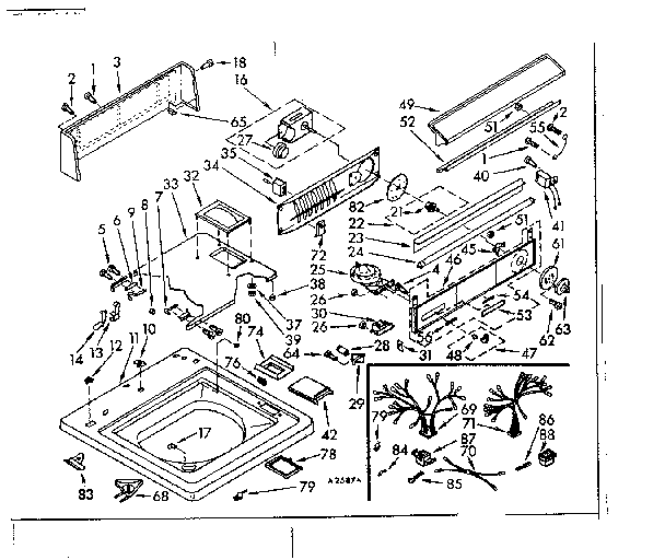Top and console assembly