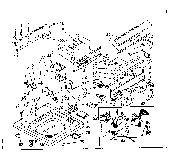 Top and console assembly