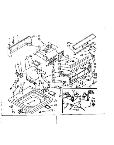 Top and console assembly